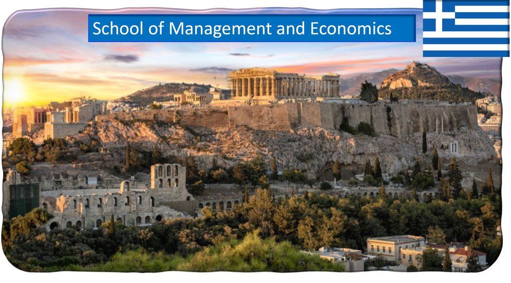 School of Management and Economics, Athens, Greece — view of the Acropolis