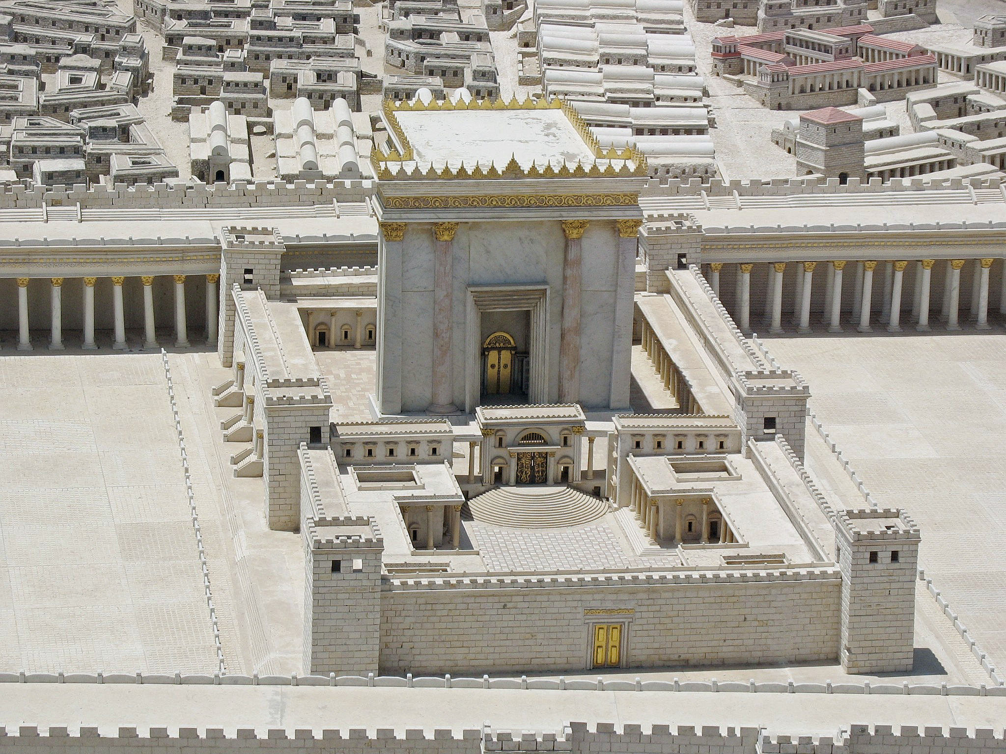 Herod's Temple, By Ariely - Own work, CC BY 3.0, https://commons.wikimedia.org/w/index.php?curid=4533576