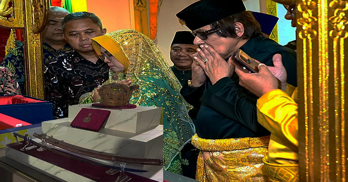 Mahkota Kerajaan Siak Dikembalikan ke Riau, Prosesi Adat Digelar di Pekanbaru