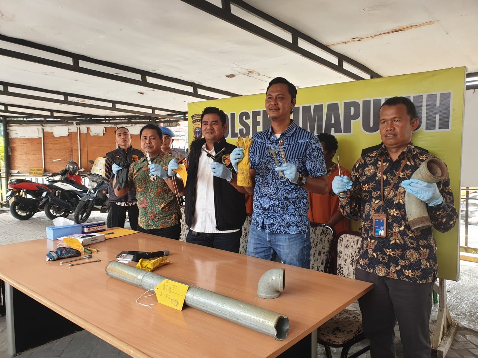 Pencurian Kabel PLN di Pekanbaru Terungkap, Lima Pelaku Dibekuk Satu Masih Buron