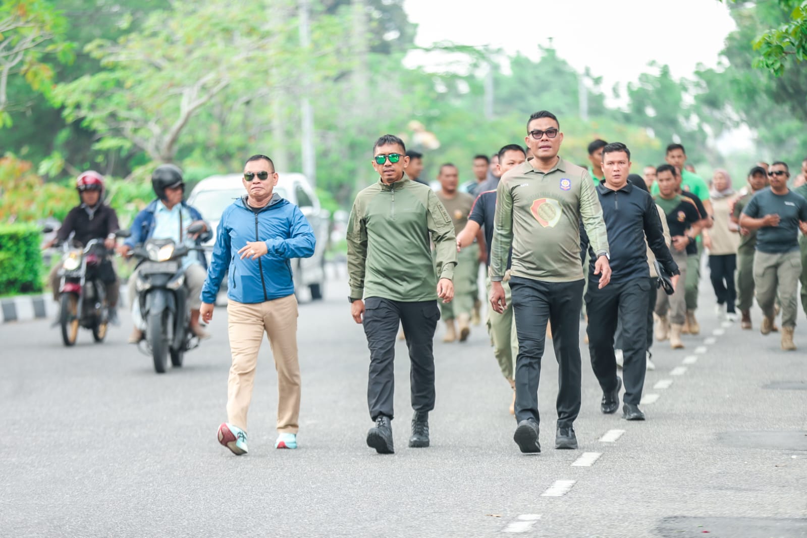 Giat Olahraga Satpol PP Provinsi Riau, Ditutup dengan Adu Sprint Antarbidang