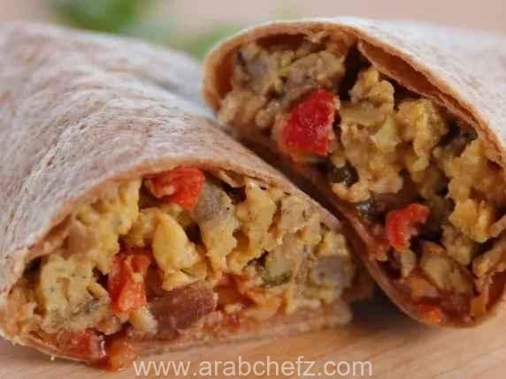 طريقة تحضير بريتو الإفطار طبق بريتو الإفطار الجاهز للتقديم