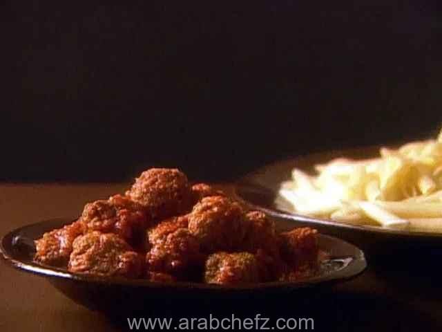 طريقة تحضير بيني مع كرات لحم الديك الرومي طبق بيني مع كرات لحم الديك الرومي
