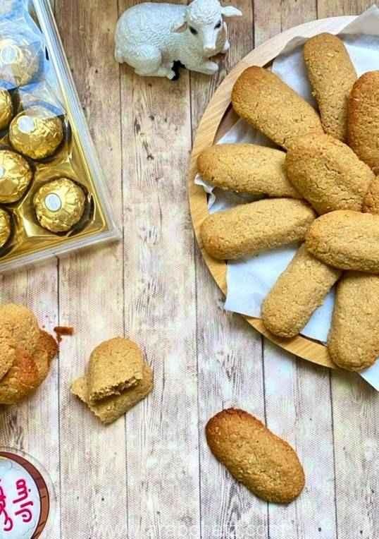 أصابع بسكويت الشوفان بالعسل