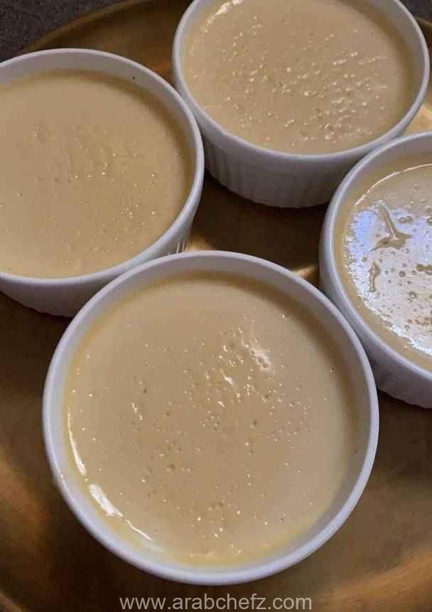 بودينغ قشطة بنكهة العسل