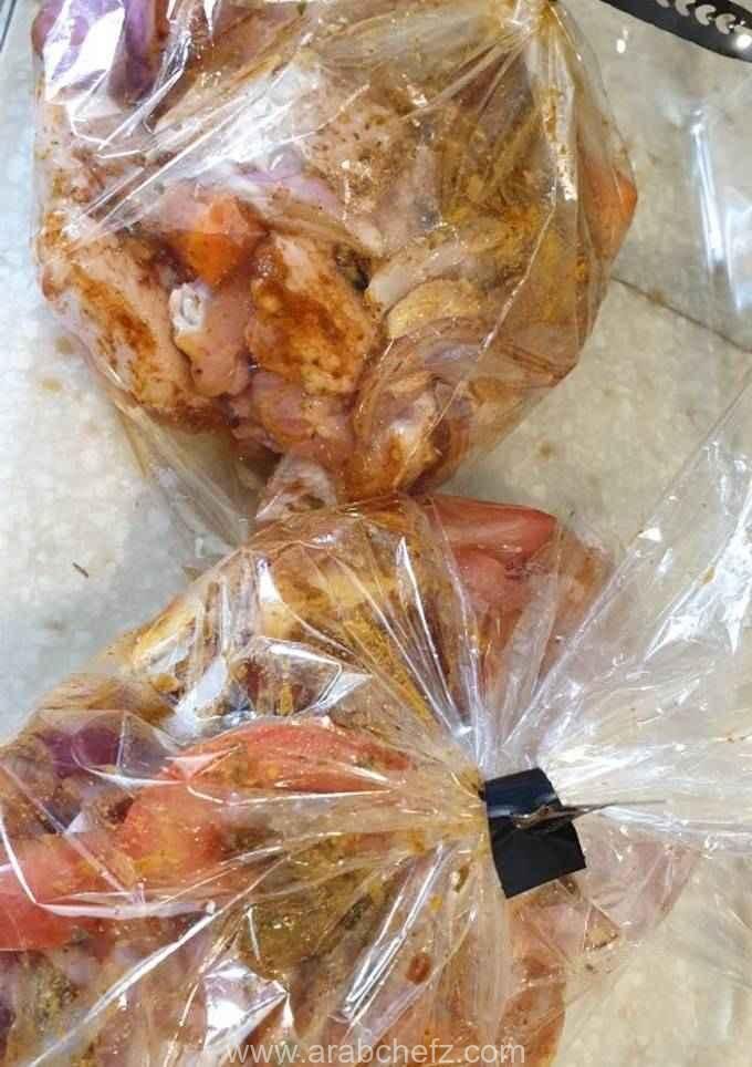 دجاج بأكياس الشواء