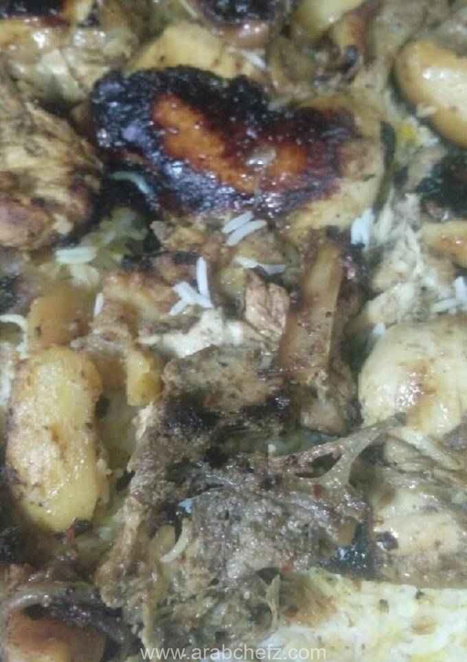 دجاج ورز بطعم الشواء