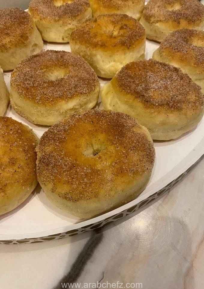 دونات بالفرن هشة وطرية ومنفوخة