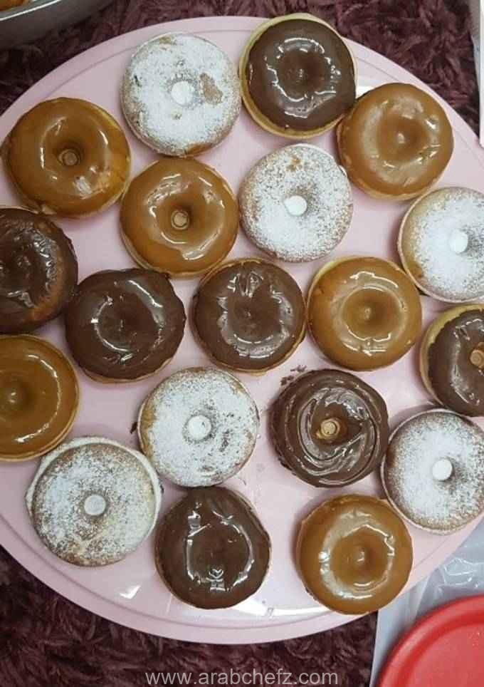 دونات بصوصات مختلفة