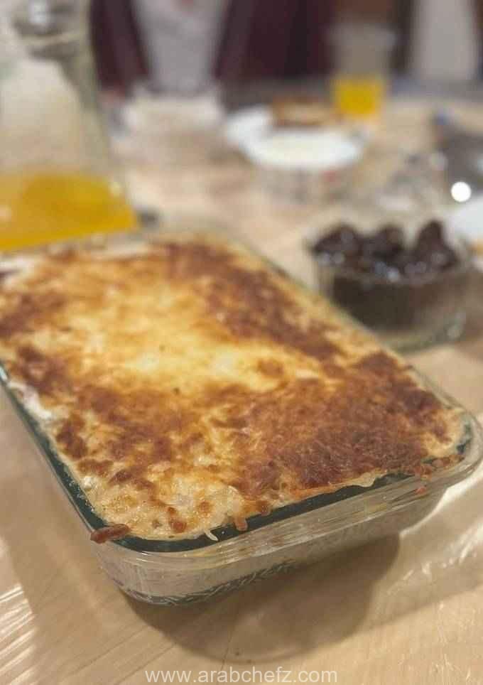صينية الأرز بالكريمة والدجاج