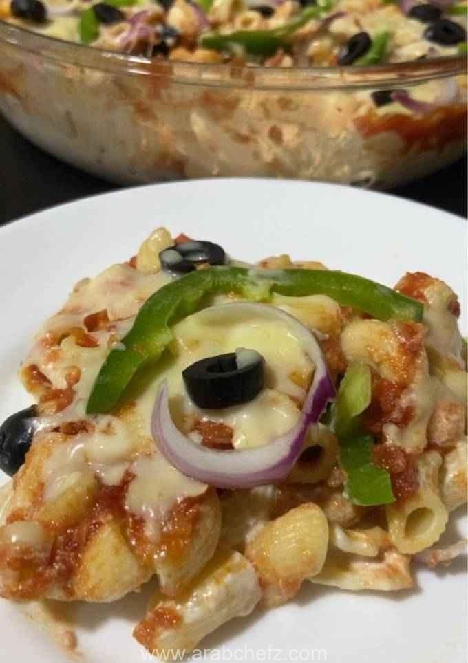 صينية معكرونة البيتزا
