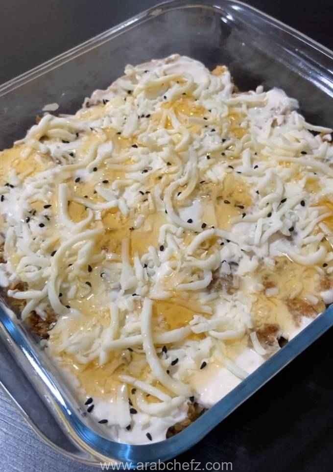 عريكة التوست بالقشطة