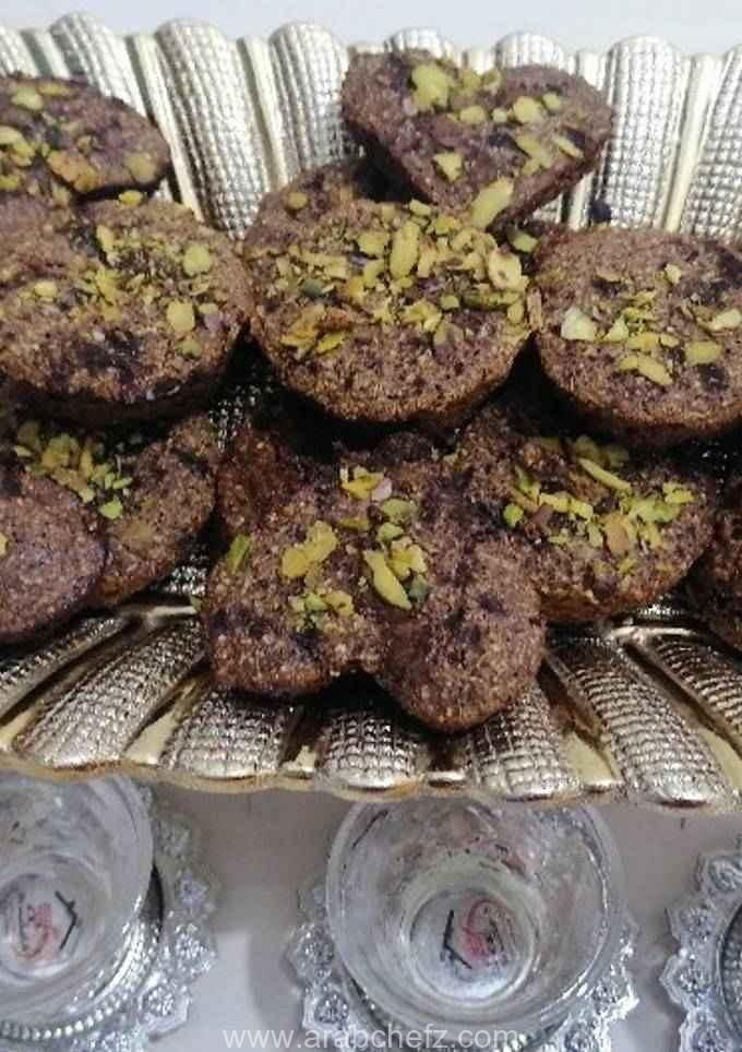 كب كيك بالشوفان والكاكاو والعسل