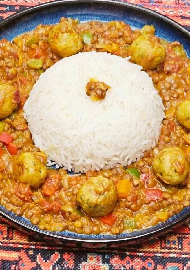 كفتة الدجاج والعدس