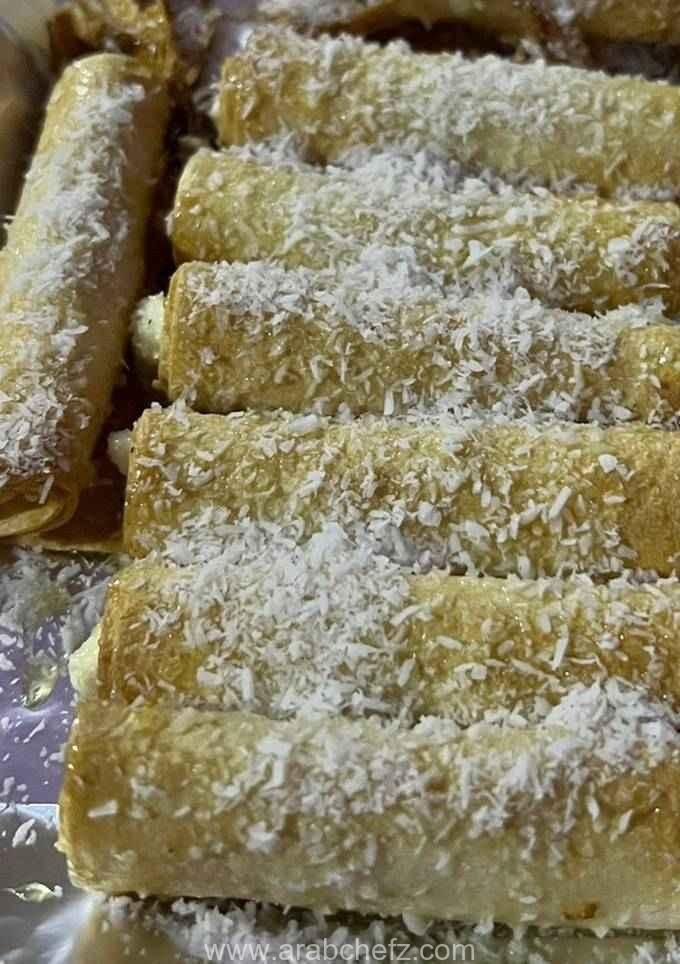 لفائف الجبنة بالعسل