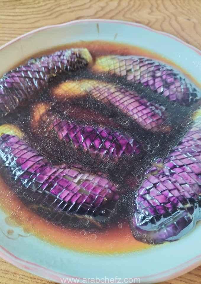 باذنجان مسلوق حلو بارد
