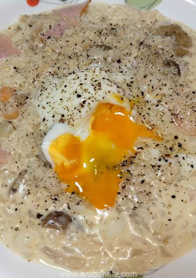 ريزوتو بالماكولات البحرية والفطر