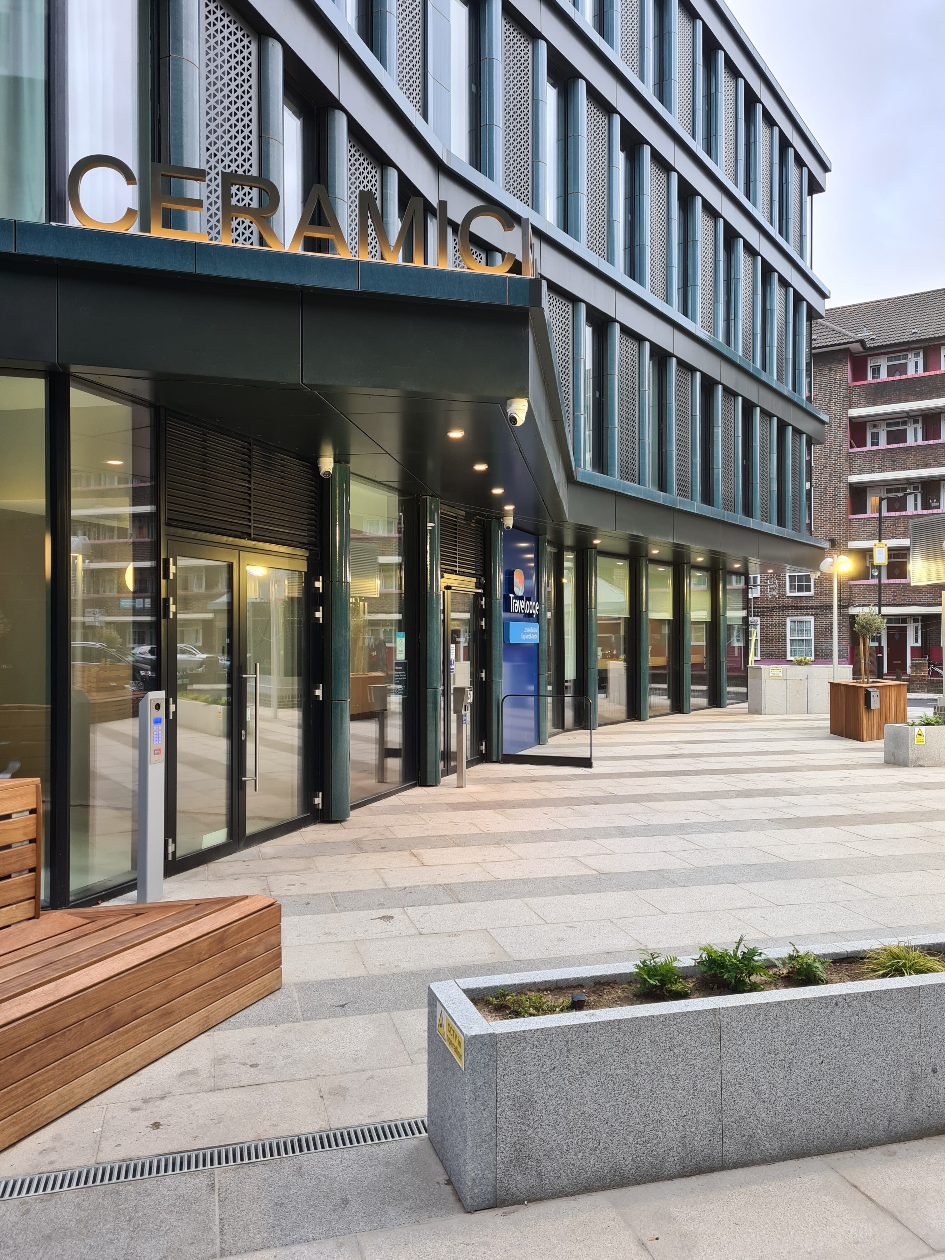 View of entrance to the Ceramic Building