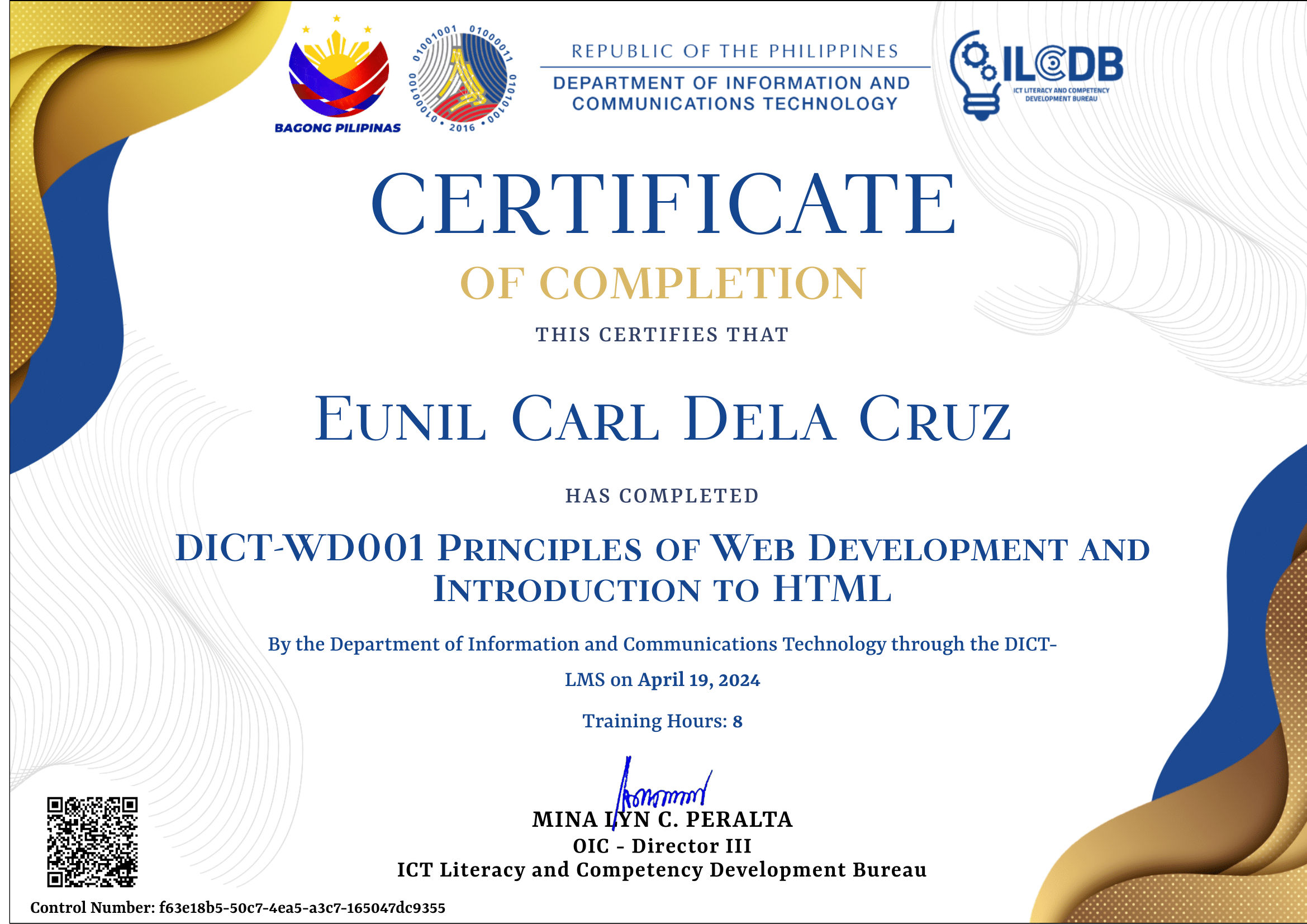Certificates