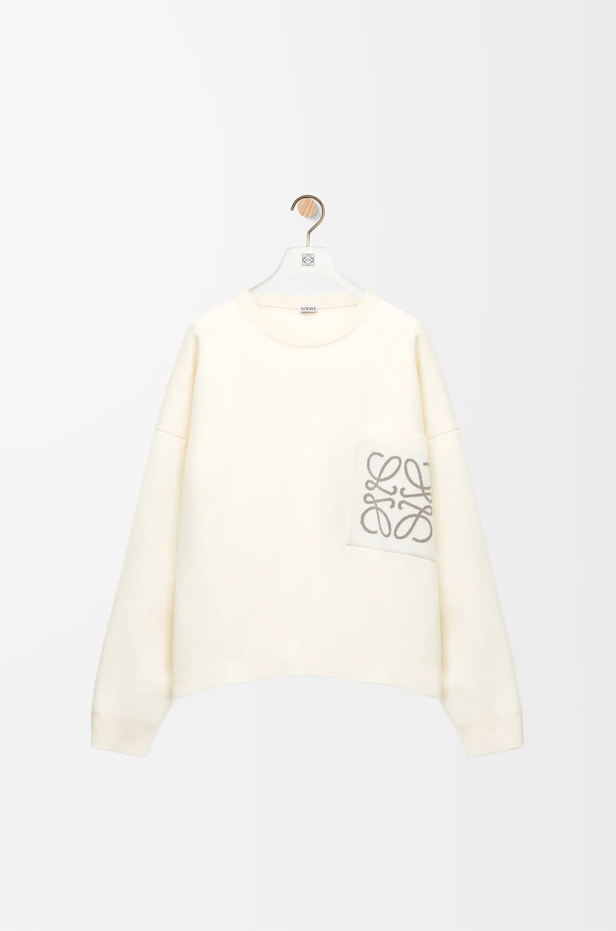 LOEWE Sweater in Cotton Blend Off White