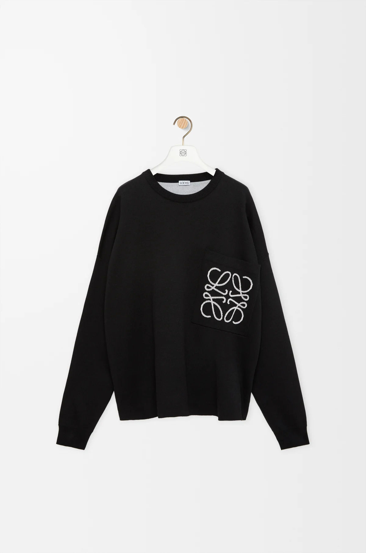 LOEWE Sweater in Cotton Blend Black