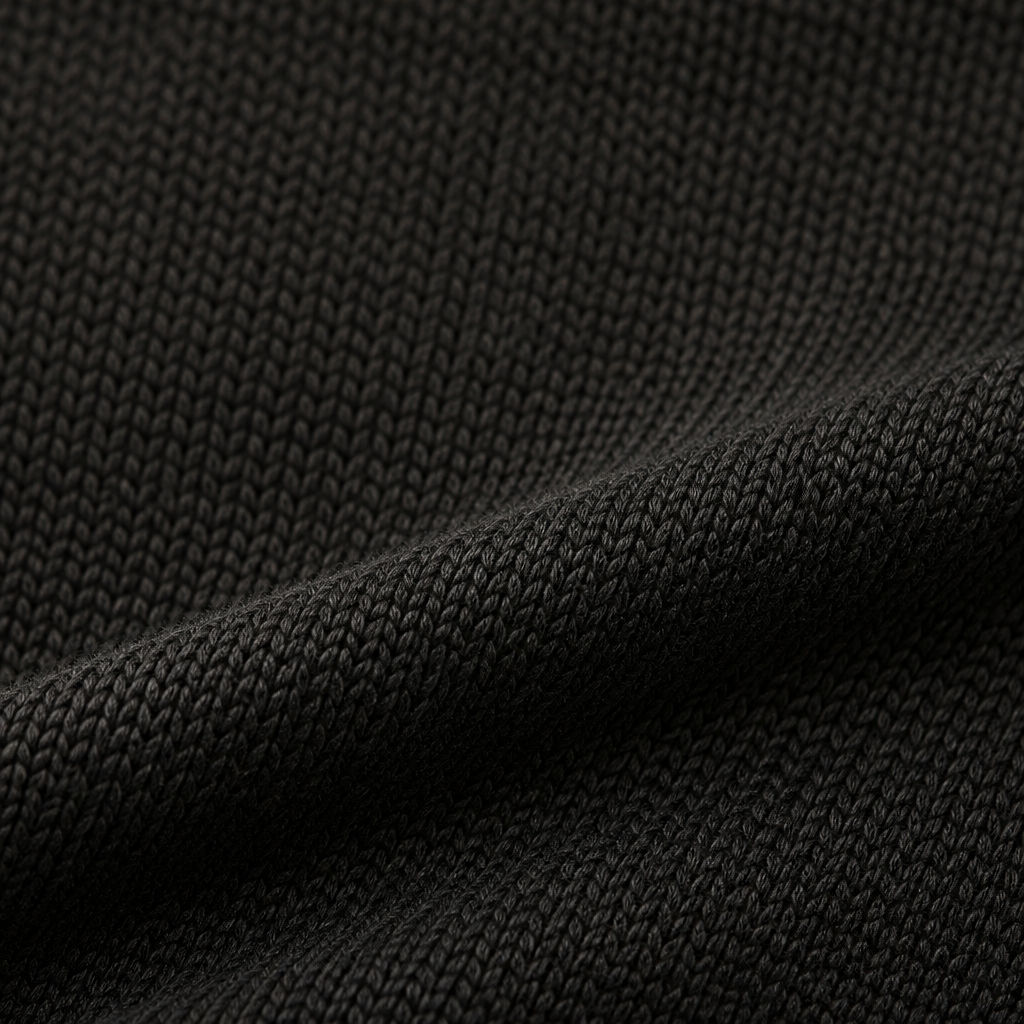 Close-up of the cotton-viscose knit texture