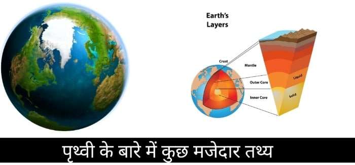 Interesting fact about Earth - पृथ्वी के बारे में रोचक तथ्य