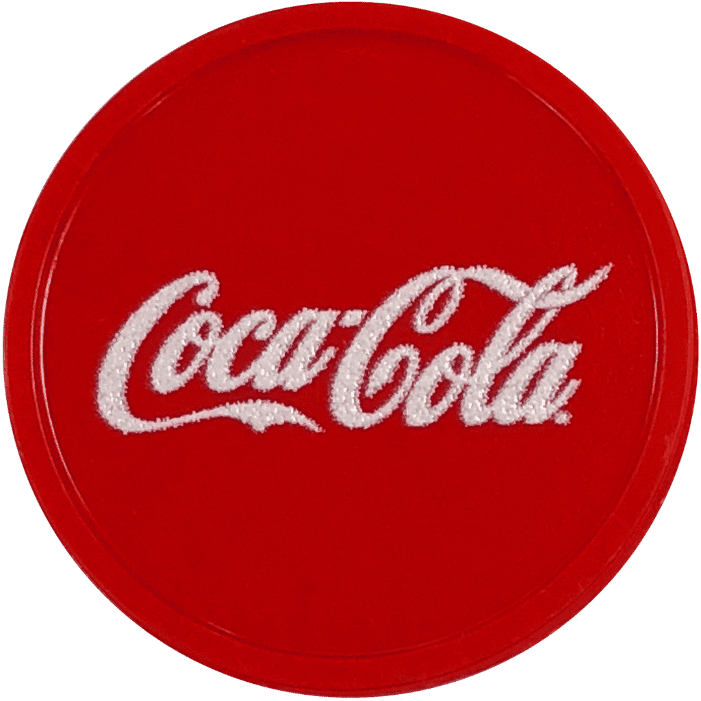 coca cola print red tokens