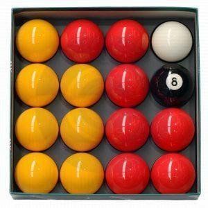 Pool Ball Set Red And Yellow 2 Ball Aramith Set E Service