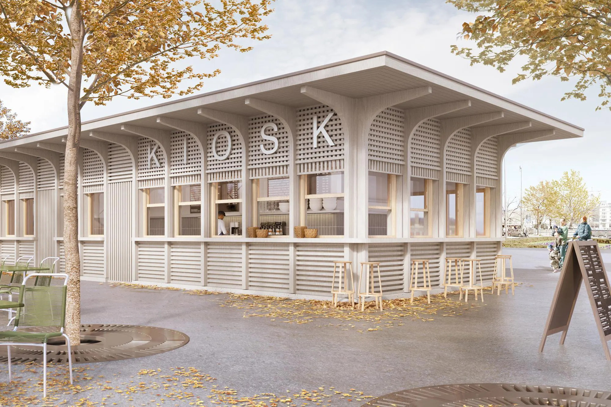 Hochparterre Neuer Kiosk in der Stadthausanlage