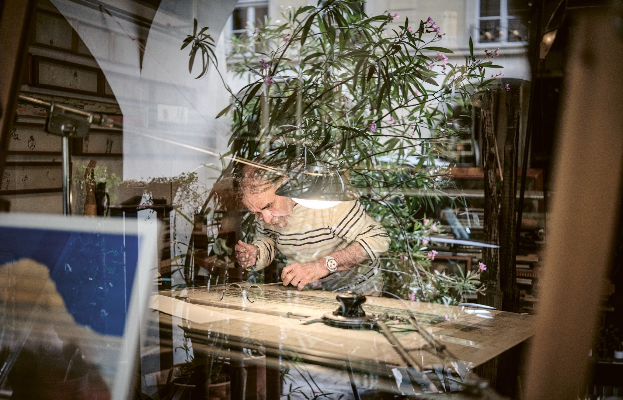 Ueli Schweizer in seinem Atelier an der Junkerngasse 42 in Bern