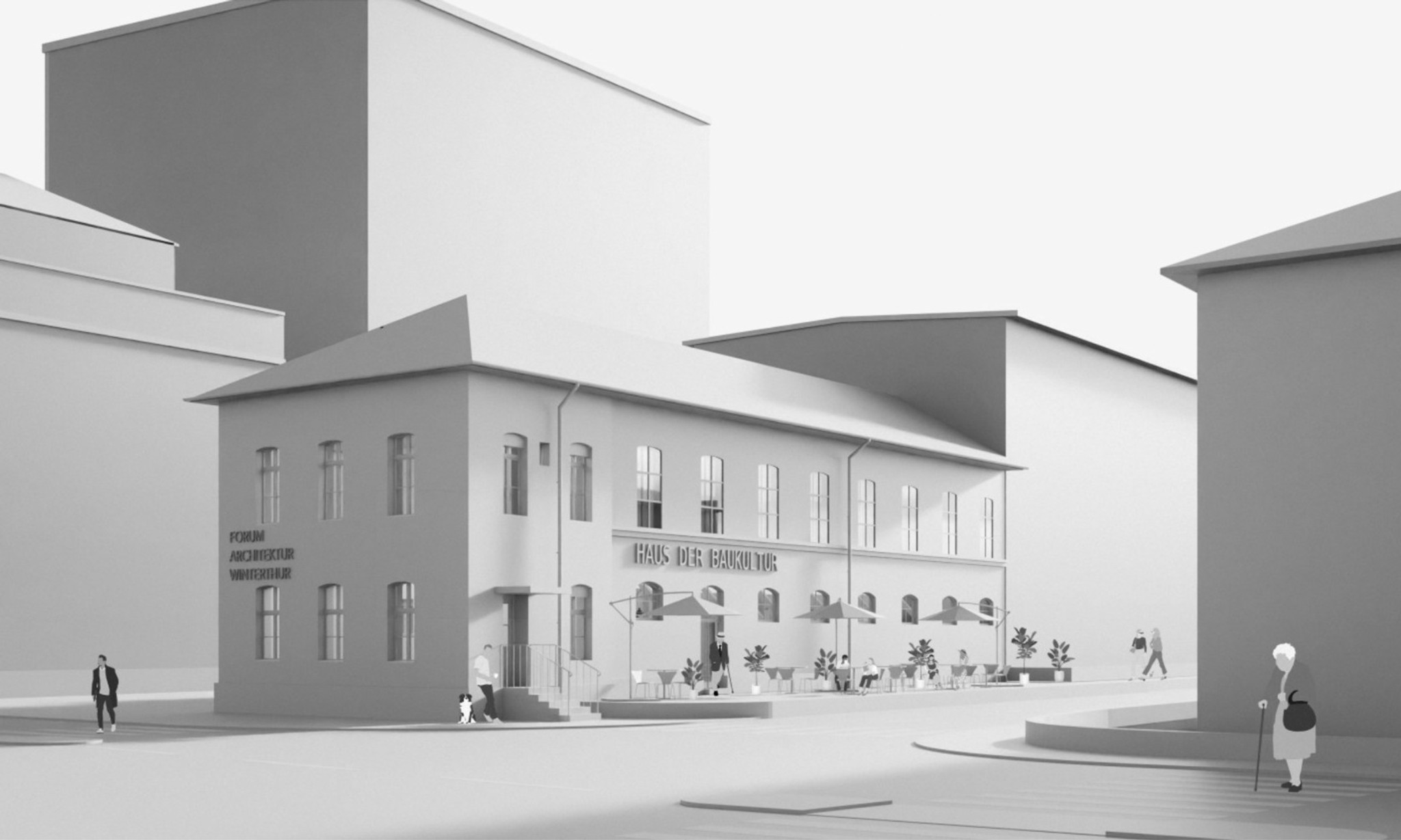 Der Industriebau vom Architekten Ernst Jung auf dem Sulzerareal Stadtmitte in Winterthur soll saniert und zu einem Baukulturhaus umgebaut werden.