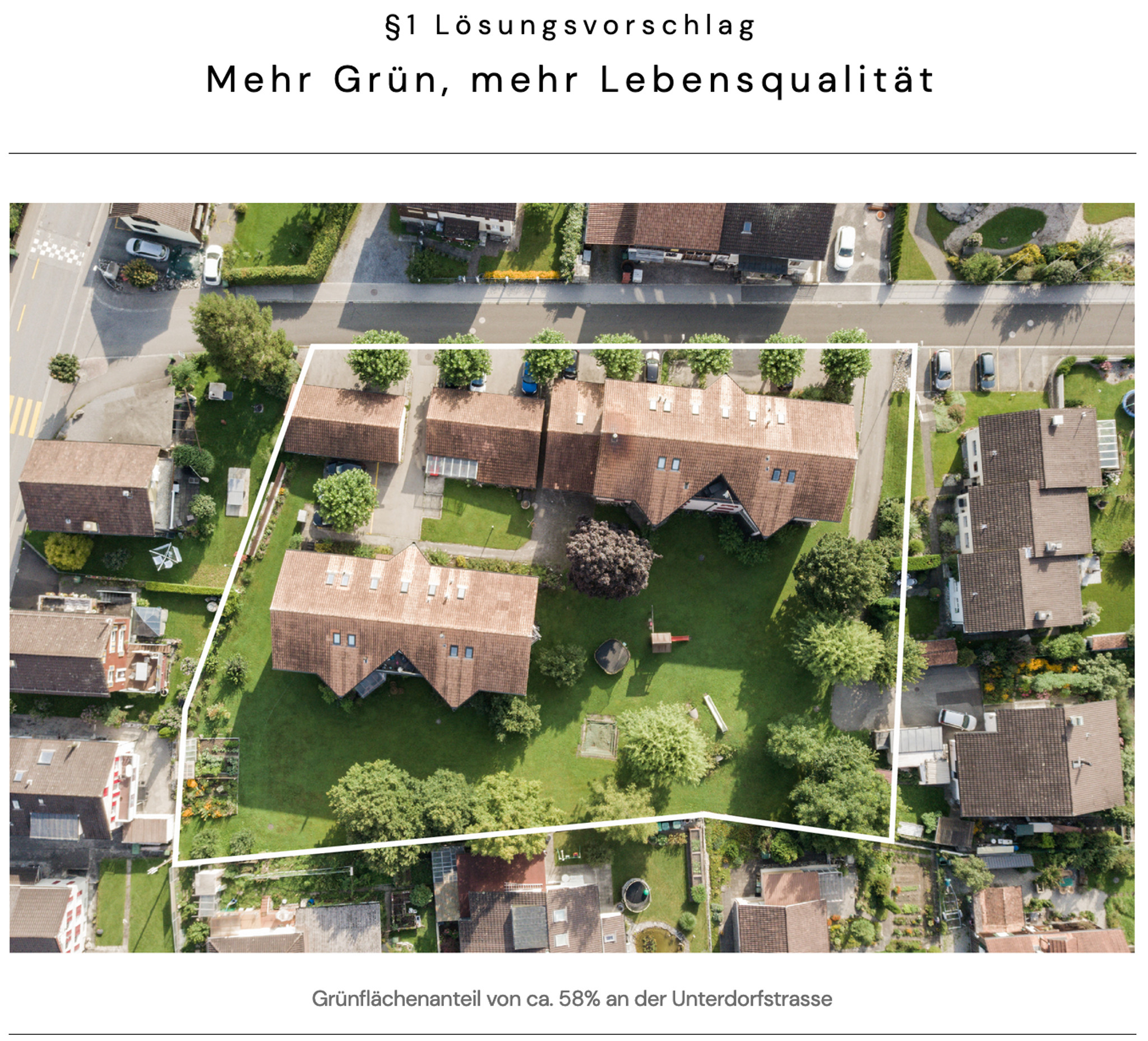 Lösungsansatz 1: Mehr grün, mehr Lebensqualität.