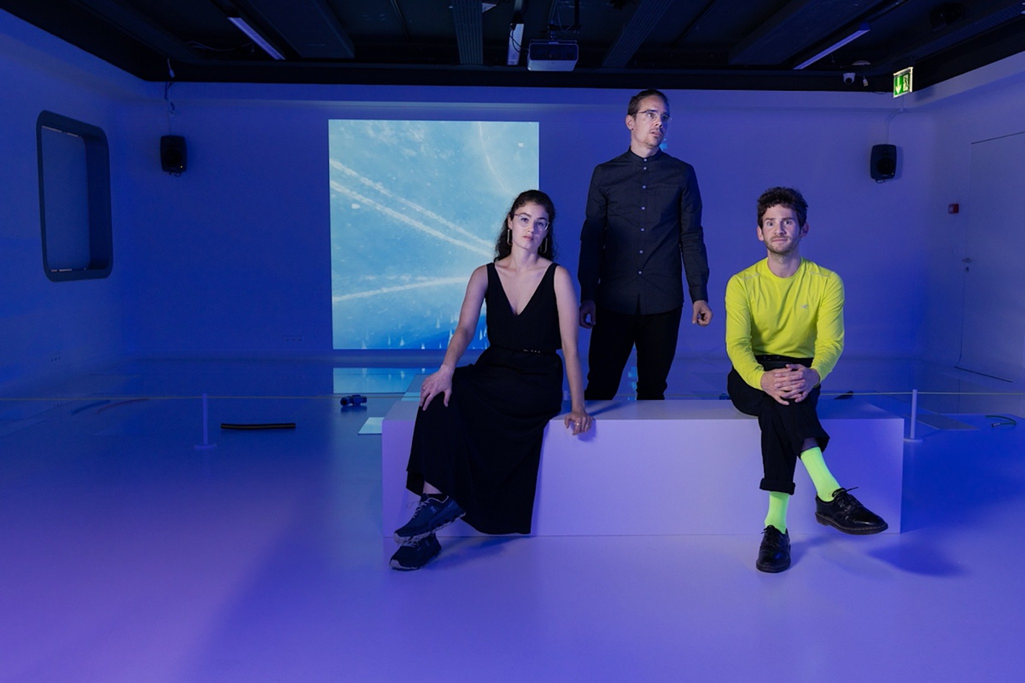 Laura Nieder, Marc Dubois und David Colombini gründeten Fragmentin nach ihrem Abschluss an der Ecal. Foto: Alpines Museum der Schweiz