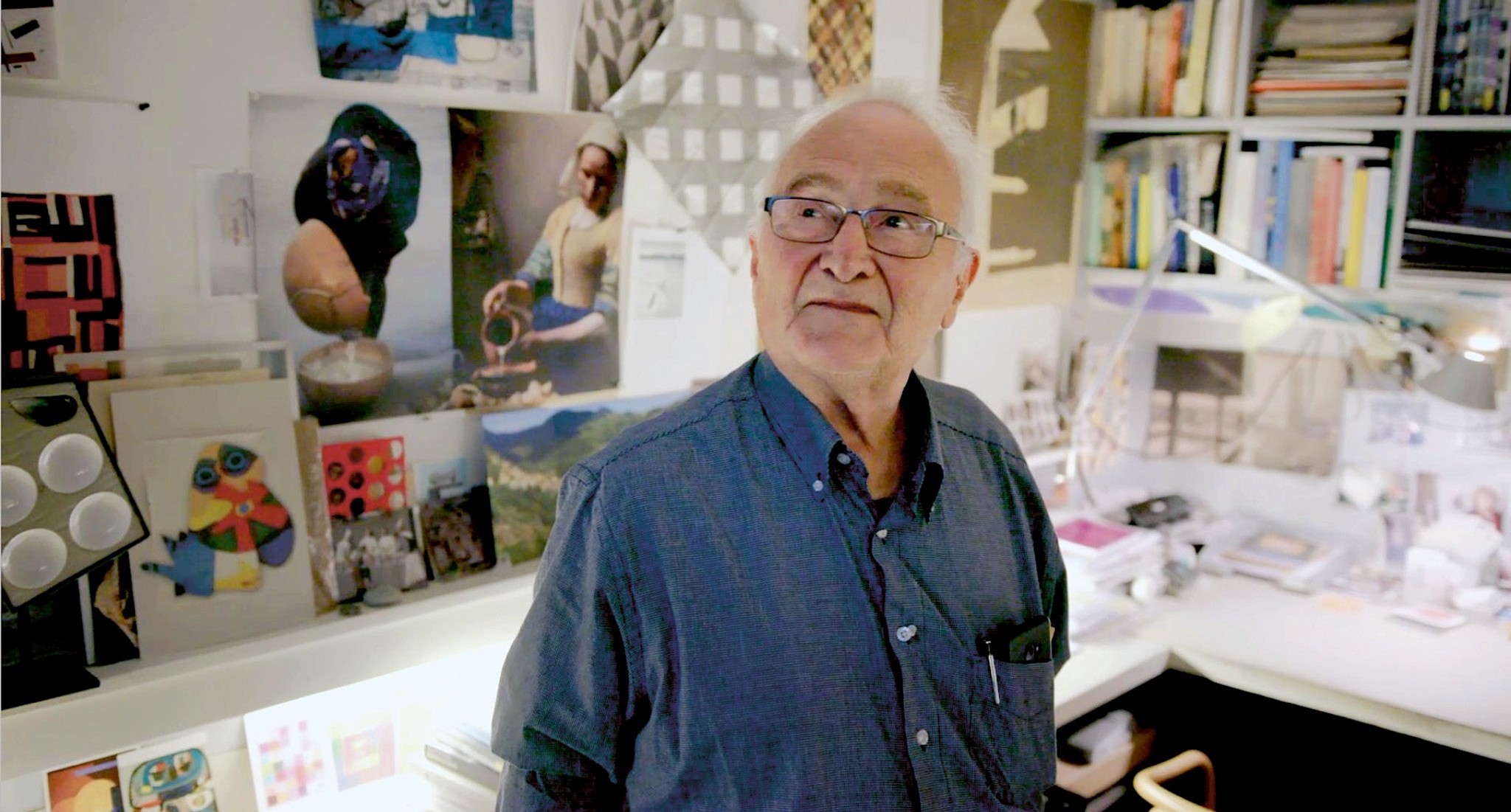 Herman Hertzberger in seinem Studio (Filmstill aus «The Proof of the Pudding»)