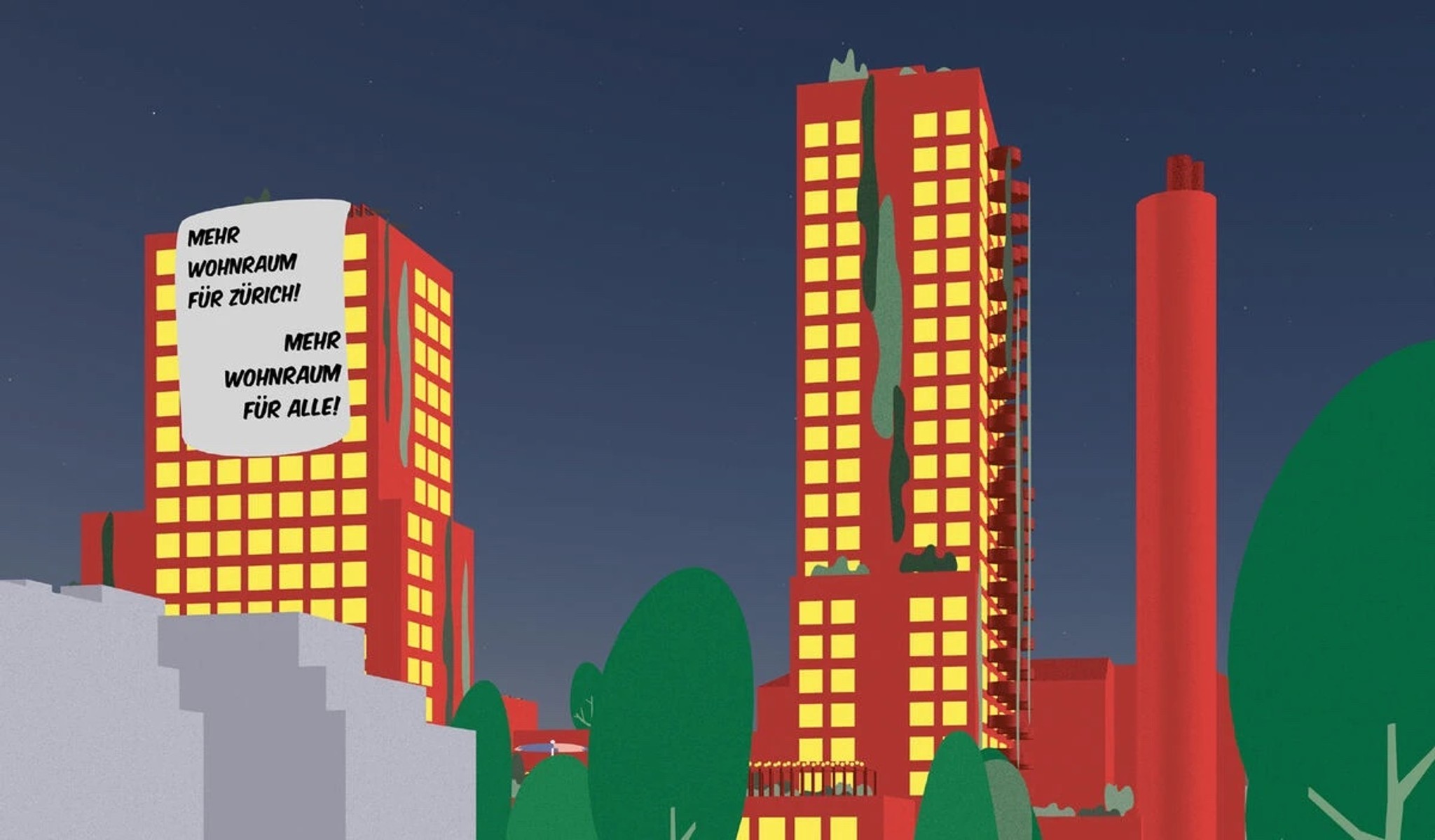 So könnte man leben und wohnen in Zürich West: Visualisierung der Arbeitsgruppe «Josef will wohnen»