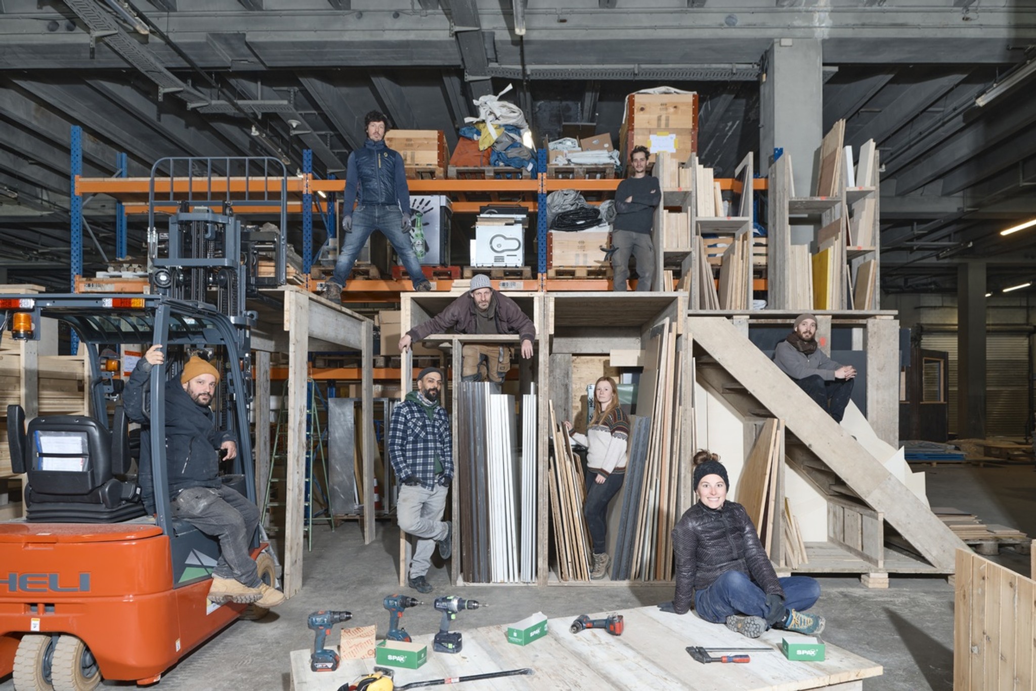 Die Mitglieder des Vereins Ressourcerie. (Foto: Francisco Ragusa)