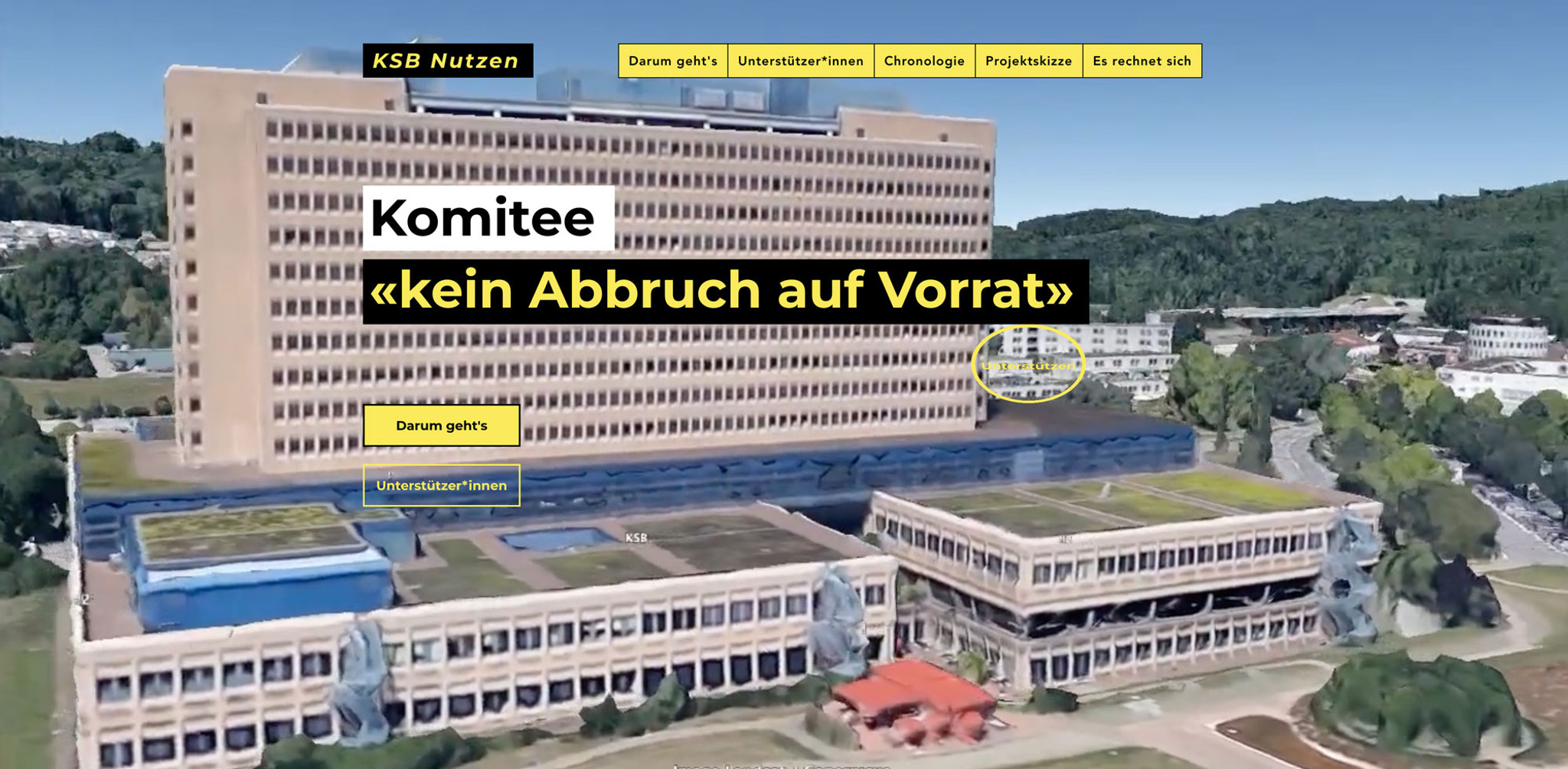 Alternativen zum Abriss gefragt: Das Kantonsspital Baden.