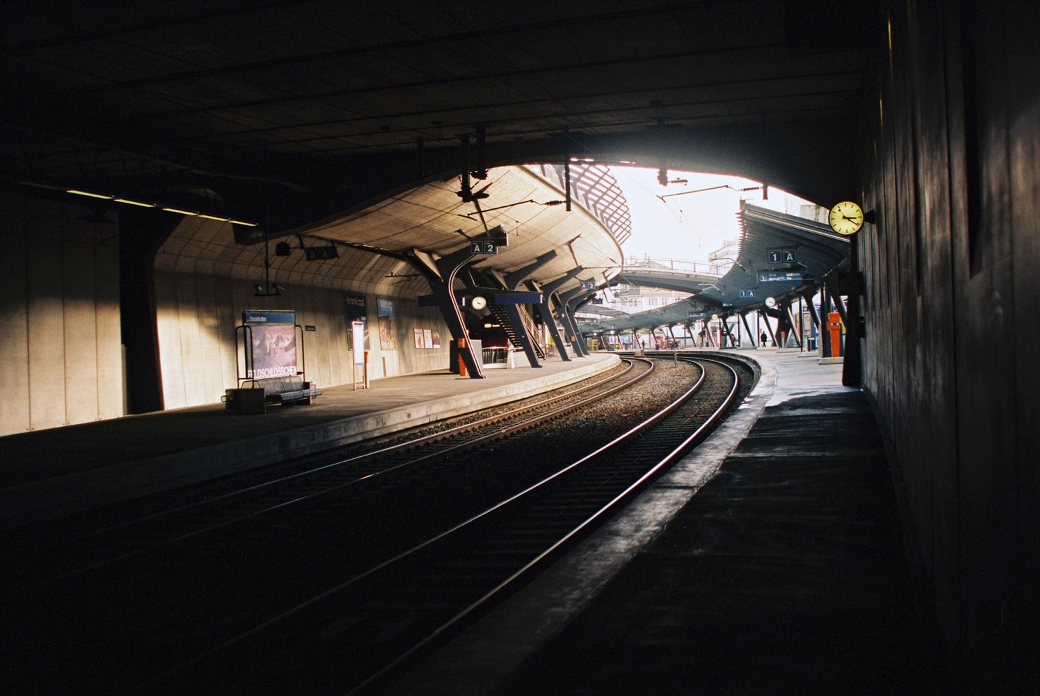 Der Bahnhof Stadelhofen im März 1995.