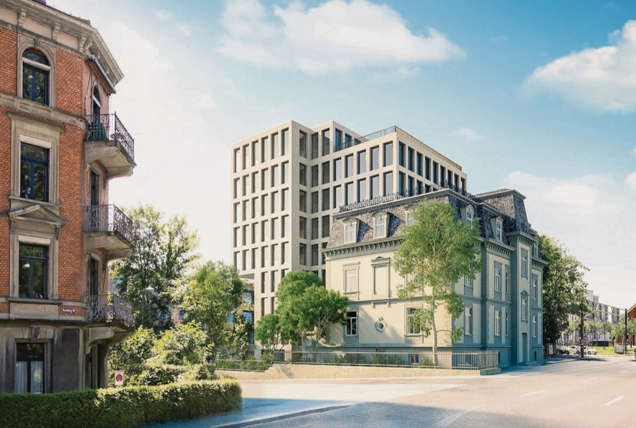 Das vom Sachverständigenrat für Städtebau abgelehnte Anbauprojekt zur Villa Wiesental (Foto pd)