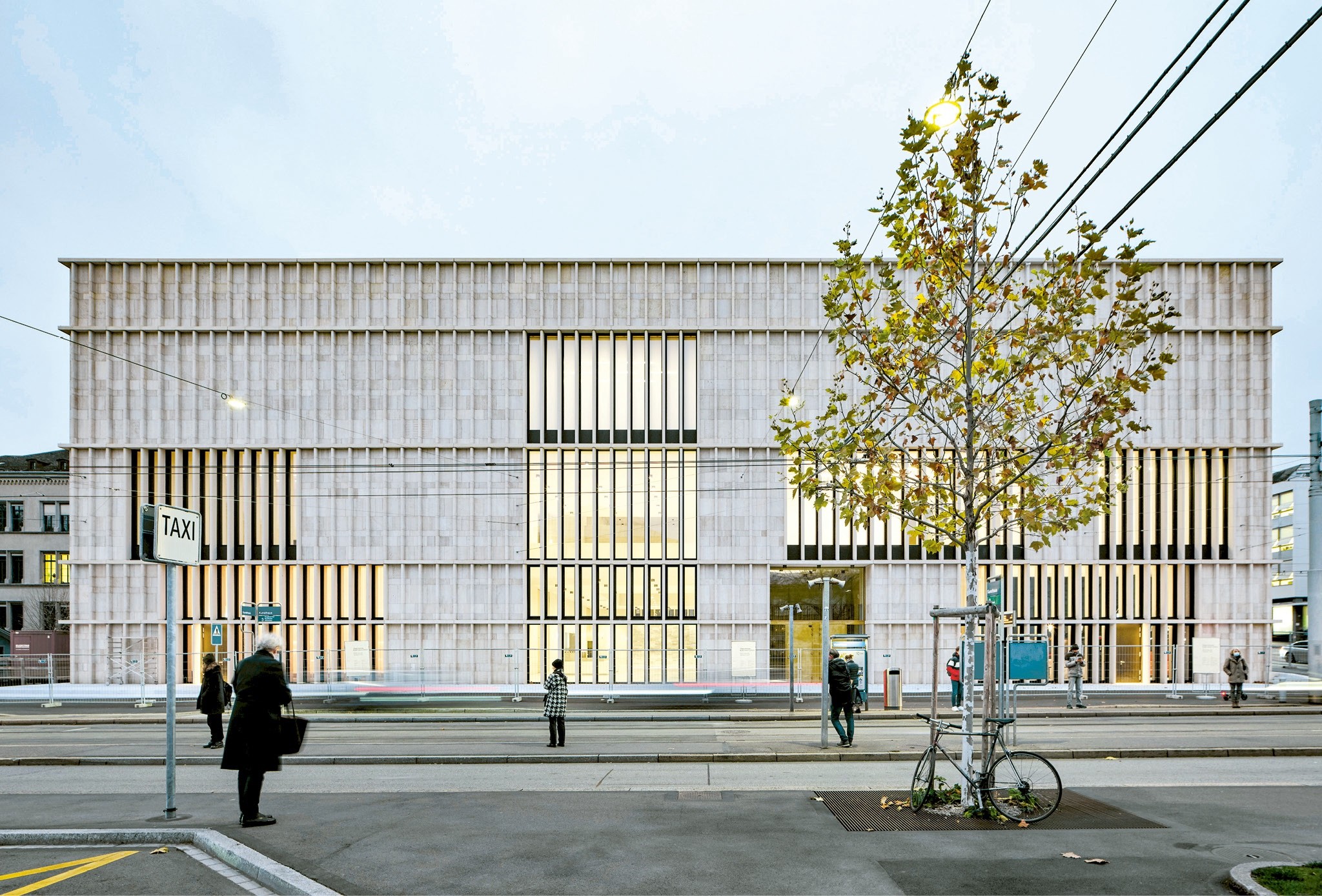Der Erweiterungsbau des Zürcher Kunsthauses am Heimplatz.
