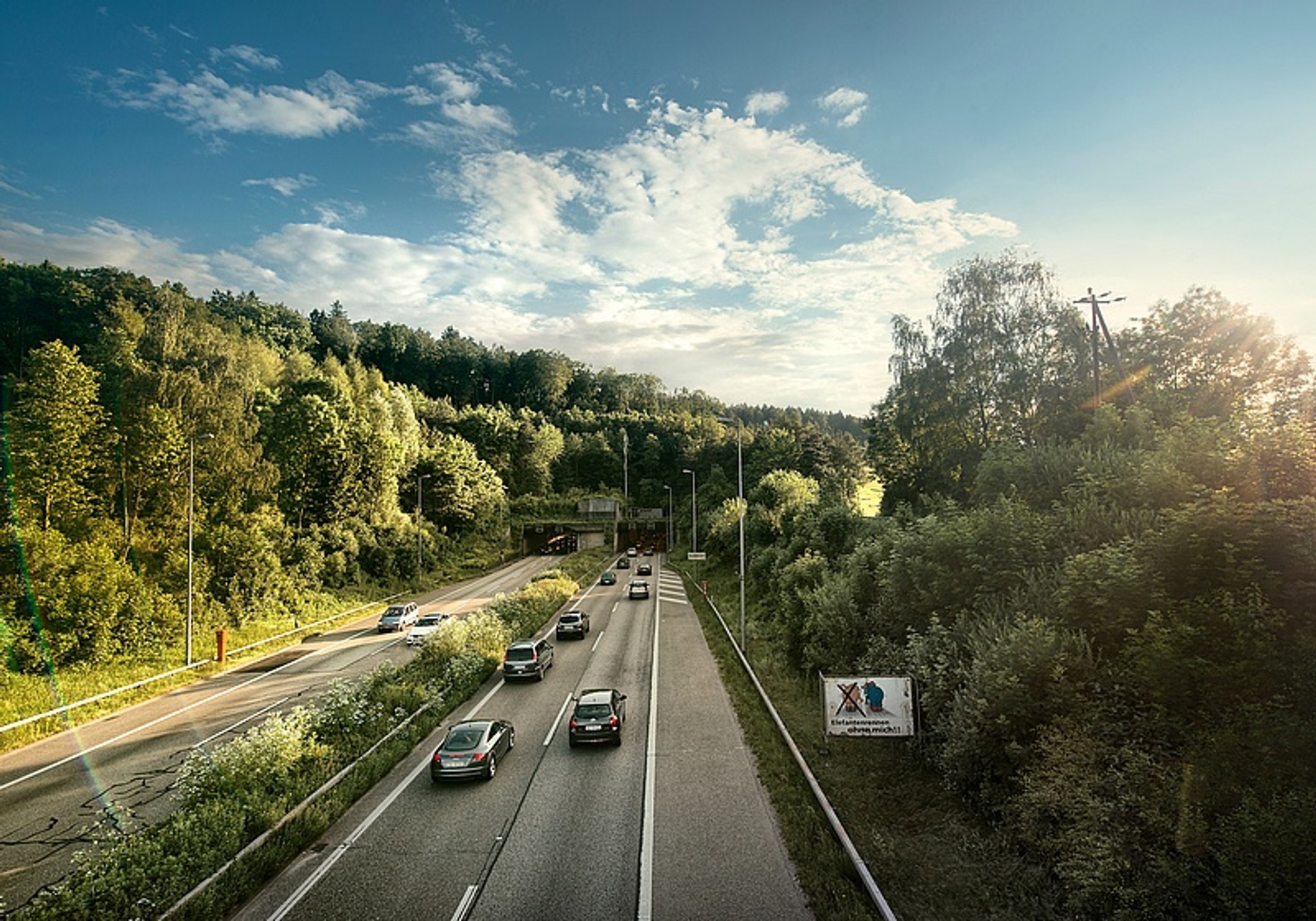 Autobahn-Überdeckung beim Gubris