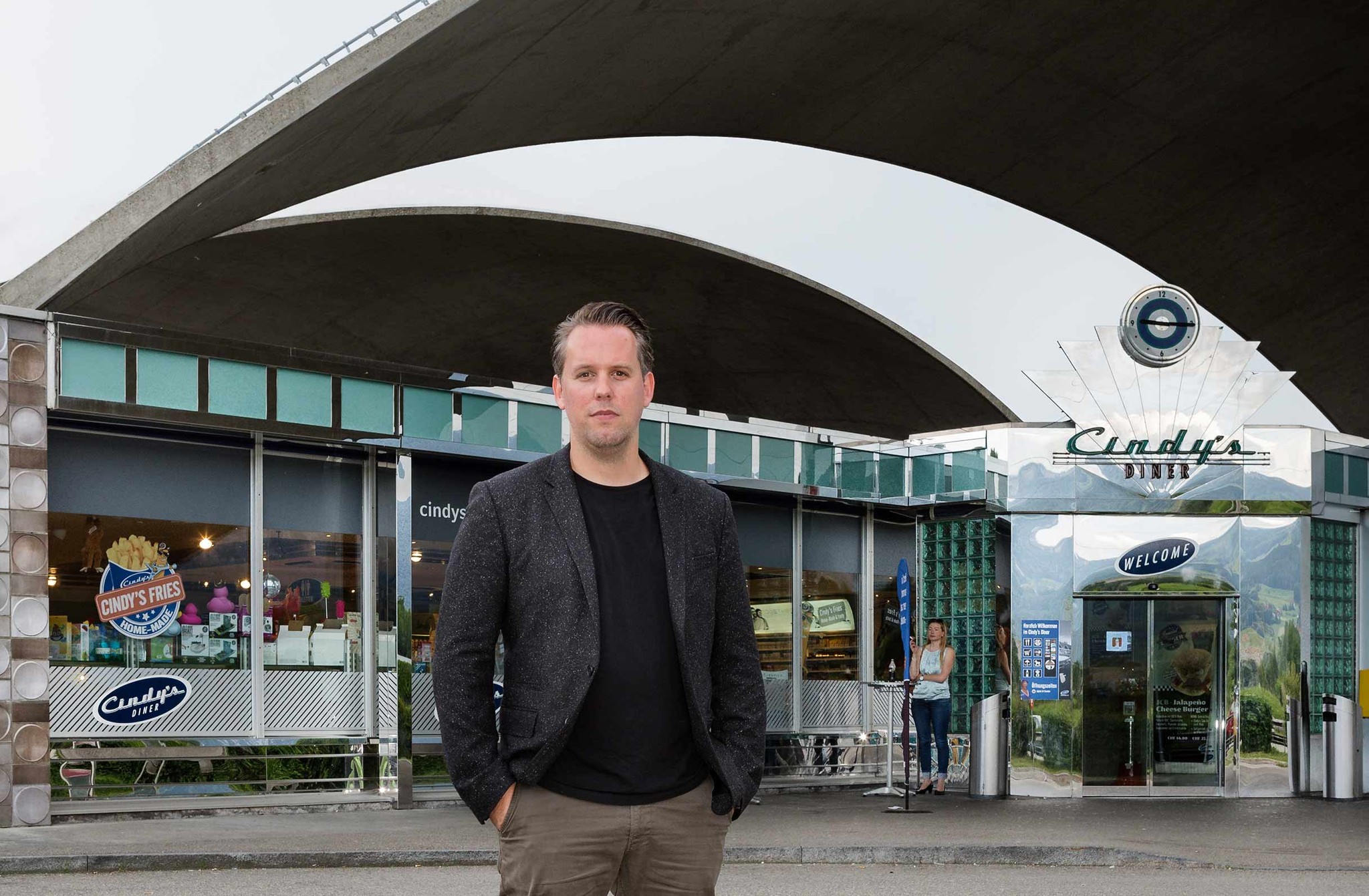 Den ETH-Professor Philippe Block faszinieren Schalen, wie sie der Bauingenieur Heinz Isler 1966 auf der Autobahnraststätte Deitingen Süd gebaut hat. Foto: Markus Frietsch