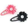 Lovely BB Hair Pins With Satin Flower