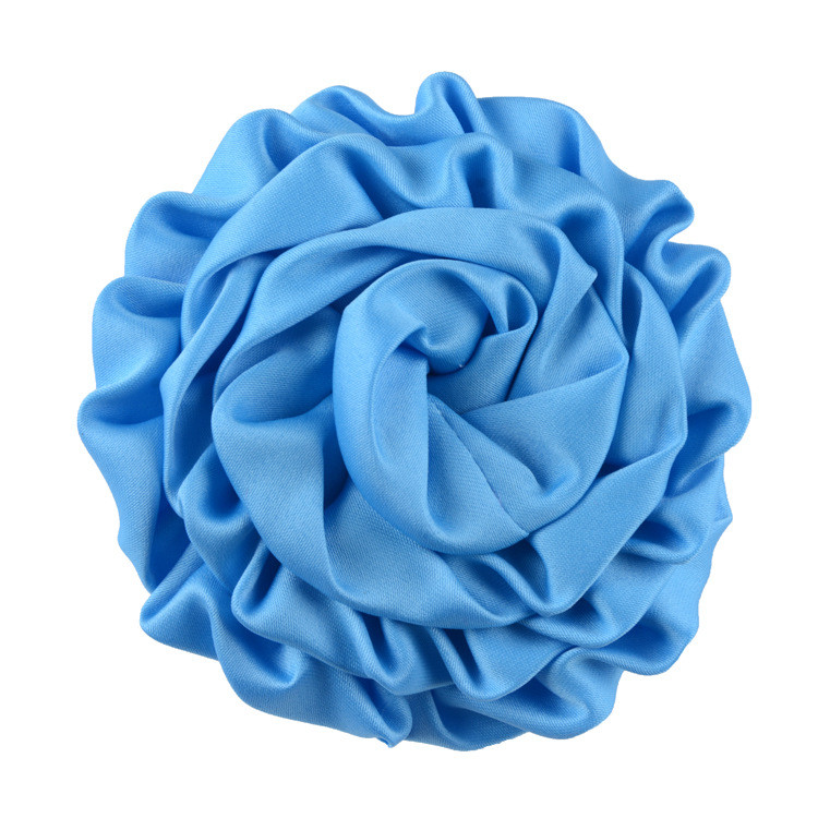 8 cm Diameter Solid Color Satin Fabric Rose Flowers Wholesale