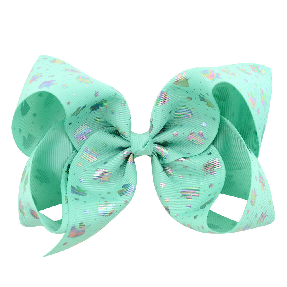 Wholesale 6 Inches Grosgrain Ribbon Unicorn Jojo Siwa Bows