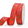 Christmas Decorative Custom Printed Grosgrain Ribbon