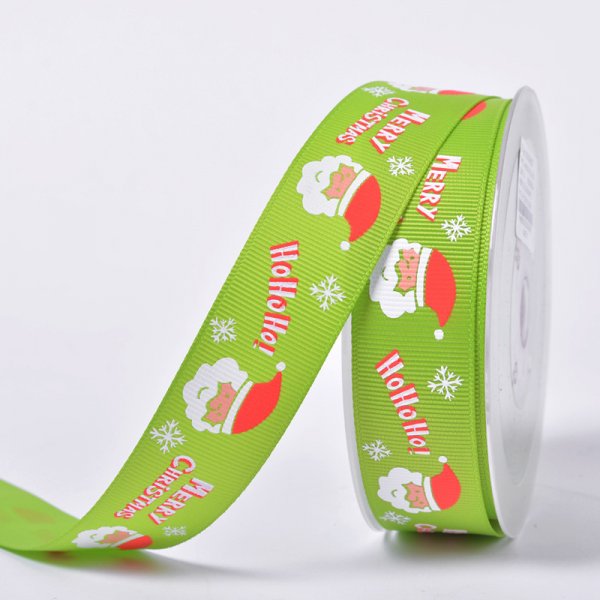 Wholesale Custom Printed Grosgrain Christmas Ribbon For Gift Decoration