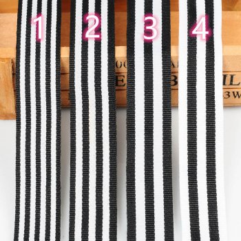 black and white striped ribbon wholesale