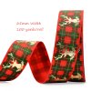 MingRibbon Ready Stock 25mm Red Christmas Ribbon/Green Grosgrain Ribbon For Christmas